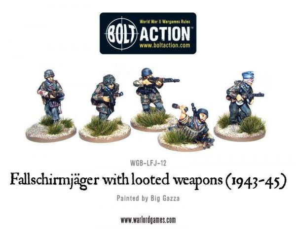 Warlord Games Bolt Action  Germany (BA) Fallschirmjager with looted Weapons - WGB-LFJ-12 - 5060200846445