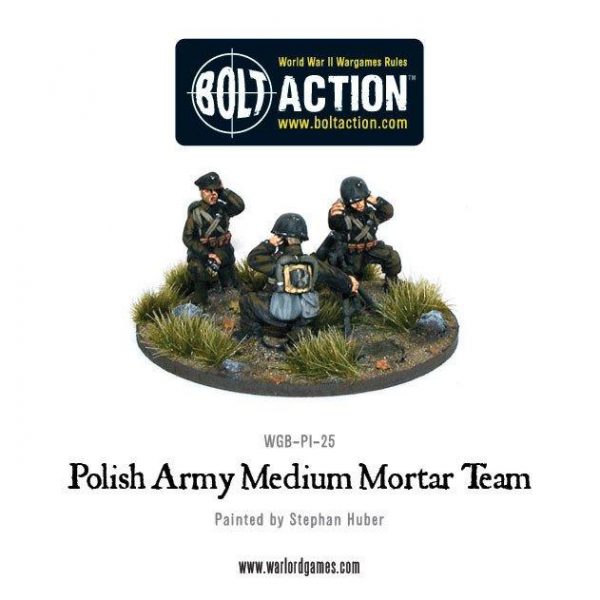 Warlord Games Bolt Action  Poland (BA) Polish Army Medium Mortar team - WGB-PI-25 - 5060200849613