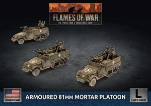 Battlefront Flames of War  United States of America US M4 81mm Armored Mortar Platoon - UBX78 - 9420020246799