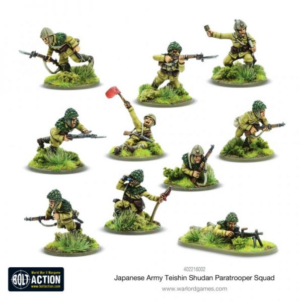 Warlord Games Bolt Action  Japan (BA) Japanese Army Teishin Shudan Paratrooper squad - 402216002 - 5060572508033