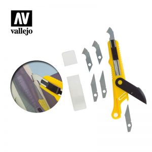 Vallejo   Vallejo Tools AV Vallejo Tools - Cutter Scriber & 5 Spare Blades - VALT06012 - 8429551930406