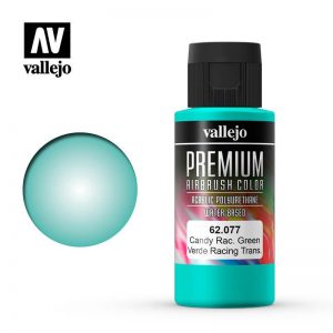 Vallejo   Premium Airbrush Colour Premium Color 60ml: Candy Racing Green - VAL62077 -