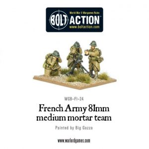 Warlord Games Bolt Action  France (BA) Early War French 81mm Mortar Team - WGB-FI-24 - 5060200841846
