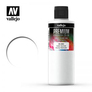 Vallejo   Premium Airbrush Colour AV Vallejo Premium Color - 200ml - Satin Varnish - VAL63063 - 8429551630634