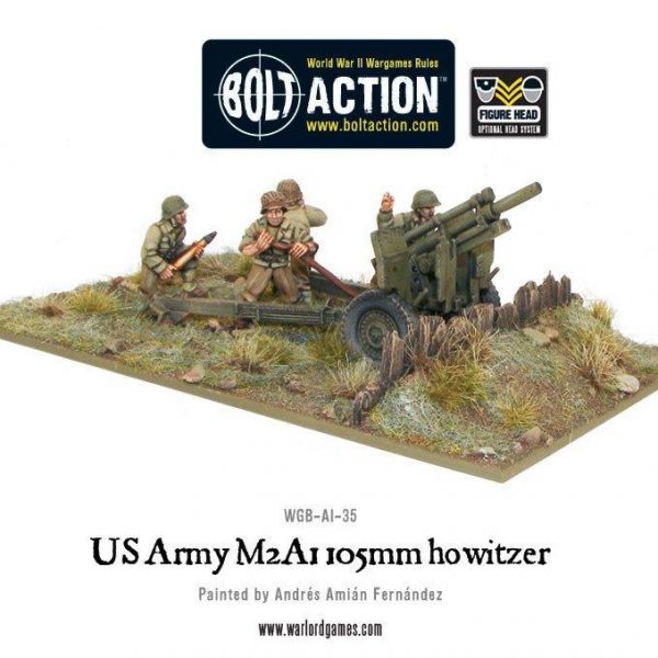 Warlord Games Bolt Action  United States of America (BA) US Army M2A1 105mm Howitzer - WGB-AI-35 - 5060200845028