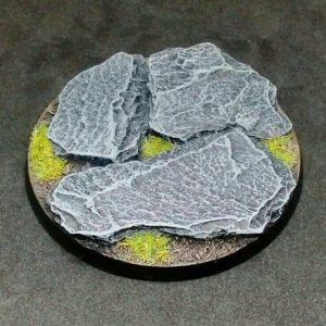 Baker Bases   Rocky Outcrop Rocky: 60mm Round Bases (a) (1) - CB-RK-01-60Ma - CB-RK-01-60M