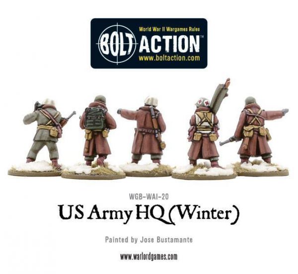 Warlord Games Bolt Action  United States of America (BA) US Army HQ (Winter) - WGB-WAI-20 - 5060393702917
