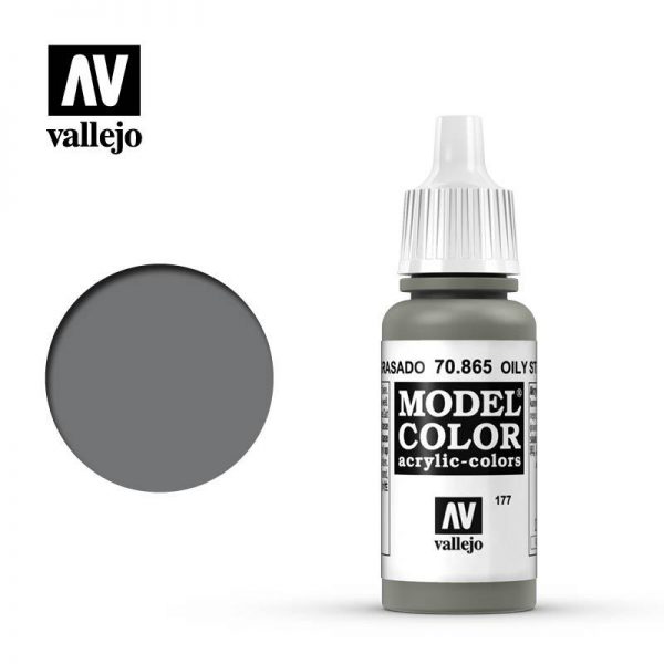 Vallejo   Model Colour Model Color: Oily Steel (metallic) - VAL865 - 8429551708654