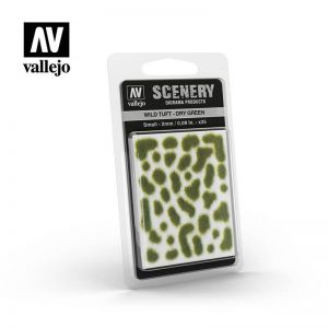 Vallejo   Vallejo Scenics AV Vallejo Scenery - Wild Tuft - Dry Green, Small: 2mm - VALSC401 - 8429551985994