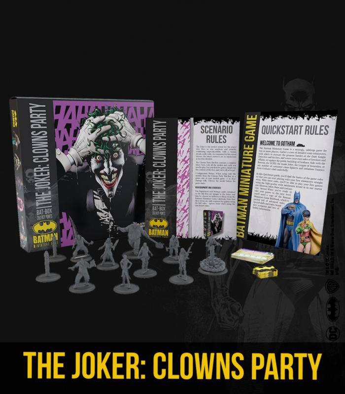 Knight Models - Batman Miniature Game : Le Joker Et Sa Bande De Clowns Party – Miniatures 35 Mm Prêtes à Peindre
