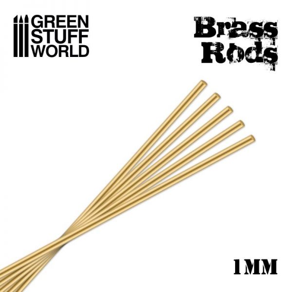 Green Stuff World   Brass Rods Pinning Brass Rods 1mm - 8436554367160ES - 8436554367160