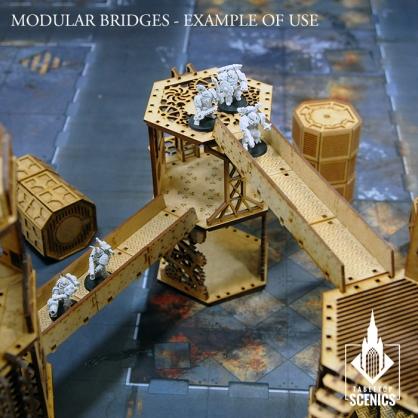 Kromlech   Kromlech Terrain Modular Bridges: Grated - KRTS036 - 5902216116740