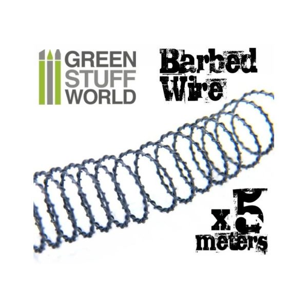 Green Stuff World   Barbed Wire Simulated BARBED WIRE - 1/65-1/72 (20mm) - 8435646505305ES - 8435646505305