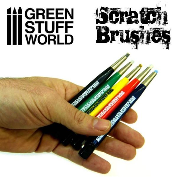 Green Stuff World   Green Stuff World Tools Scratch Brush Pens - 8436574500097ES - 8436574500097