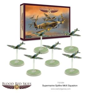 Warlord Games Blood Red Skies  Blood Red Skies Blood Red Skies: Supermarine Spitfire Mk IX Squadron - 772212004 - 5060572502567