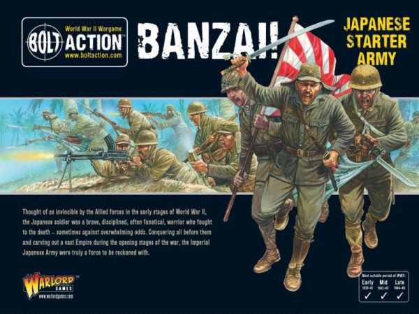 Warlord Games Bolt Action  Bolt Action Essentials Banzai! Japanese Starter Army - 402616001 - 5060200846858