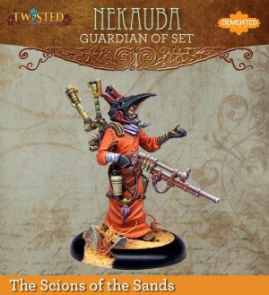 Demented Games Twisted: A Steampunk Skirmish Game  Scions of the Sands Guardian of Set Astronomer Nekauba (Resin) - RER104 -