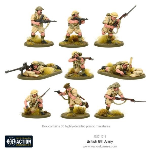 Warlord Games Bolt Action  Great Britain (BA) 8th Army Infantry - 402011015 - 5060572501065