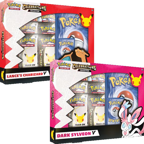 Pokemon Pokemon - Trading Card Game  Pokemon Pokemon TCG: Celebrations V Box - Lance's Charizard V & Dark Sylveon V - POK80939 - 820650809392