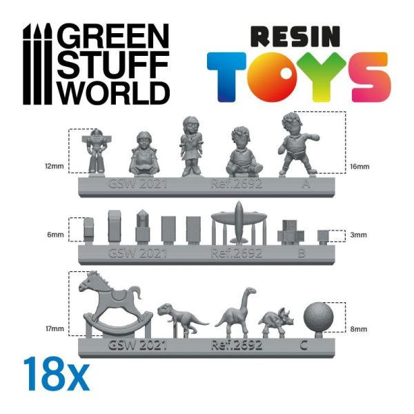 Green Stuff World   Green Stuff World Conversion Parts Children Toys Resin Set - 8435646500522ES - 8435646500522