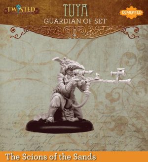 Demented Games Twisted: A Steampunk Skirmish Game  Scions of the Sands Guardian of Set Farsight Tuya (Resin) - RER106 -