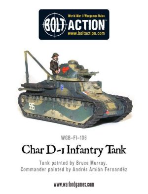 Warlord Games (Direct) Bolt Action  France (BA) French Char D-1 Infantry tank - WGB-FI-106 -