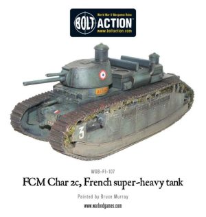 Warlord Games (Direct) Bolt Action  France (BA) French FCM Char 2c super-heavy tank - WGB-FI-107 -