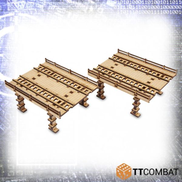 TTCombat   Sci Fi (15mm) High Line Track Straights - TTSCW-SFX-050 - 5060570135613