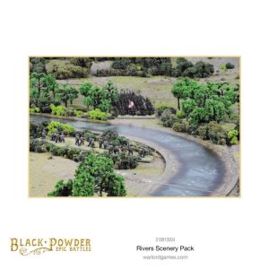 Warlord Games Black Powder Epic Battles  Black Powder Epic Battles Black Powder & Epic Battles - Rivers Scenery Pack - 318810004 -