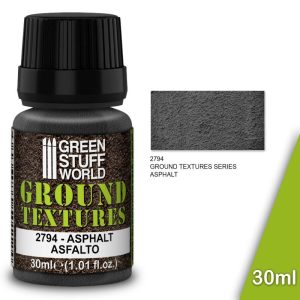 Green Stuff World   Ground Textures Ground Textures - ASPHALT 30ml - 8435646501543ES - 8435646501543