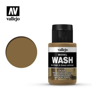 Vallejo   Vallejo Washes Dark Khaki Green Wash - VAL76520 - 8429551765206