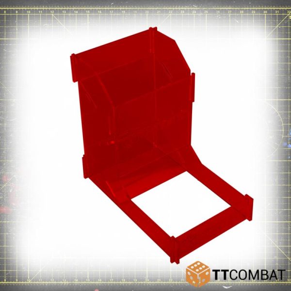 TTCombat   Dice Accessories Deluxe Dice Tower (Red) - TTSCW-HBA-002-red -