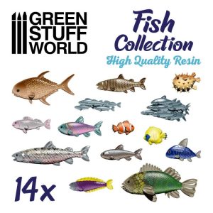 Green Stuff World   Green Stuff World Conversion Parts Resin Fish Collection - 8435646503707ES - 8435646503707