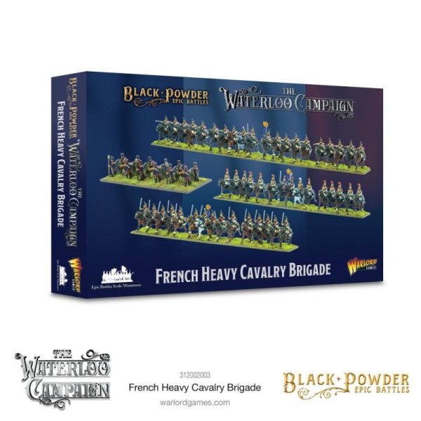 Warlord Games Black Powder Epic Battles  Black Powder Epic Battles Black Powder Epic Battles: Waterloo - French Heavy Cavalry Brigade - 312002003 - 5060572509931