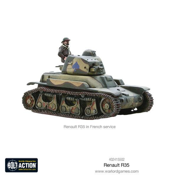 Warlord Games Bolt Action  France (BA) French Renault R-35 Tank - 402415502 - 5060200845653