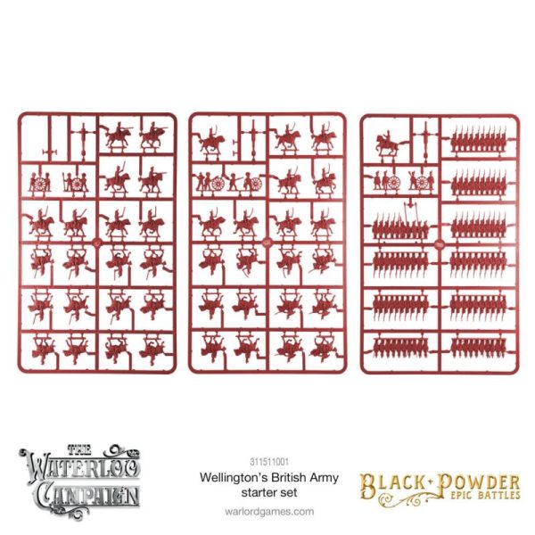 Warlord Games Black Powder Epic Battles  Black Powder Epic Battles Black Powder Epic Battles: Waterloo - British Starter Set - 311511001 -