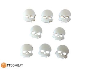 TTCombat   Status & Wound Markers Ivory Skulls - TTCM01 - 5060504044738