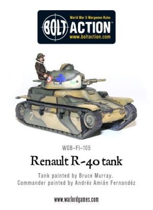 Warlord Games (Direct) Bolt Action  France (BA) French Renault R40 Tank - WGB-FI-105 -