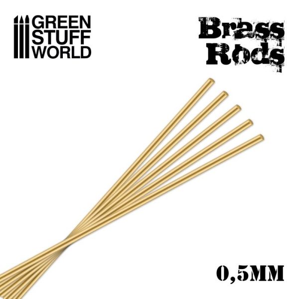 Green Stuff World   Brass Rods Pinning Brass Rods 0.5mm - 8436554367467ES - 8436554367467