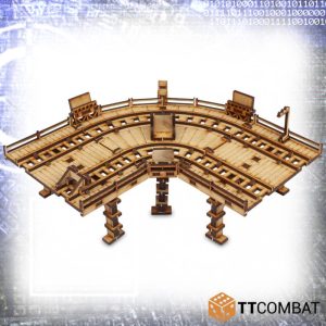 TTCombat   Sci Fi (15mm) High Line Track Curve - TTSCW-SFX-049 - 5060570135606