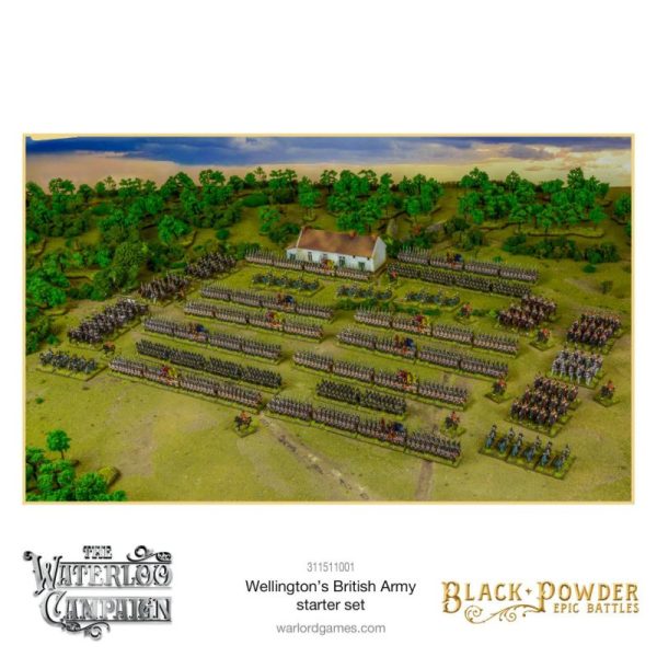 Warlord Games Black Powder Epic Battles  Black Powder Epic Battles Black Powder Epic Battles: Waterloo - British Starter Set - 311511001 - 5060572509863
