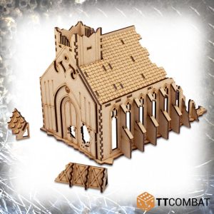 TTCombat   Sci Fi Gothic (28-32mm) Gothic Ruined Chapel - TTSCW-SFG-045 - 5060570137693