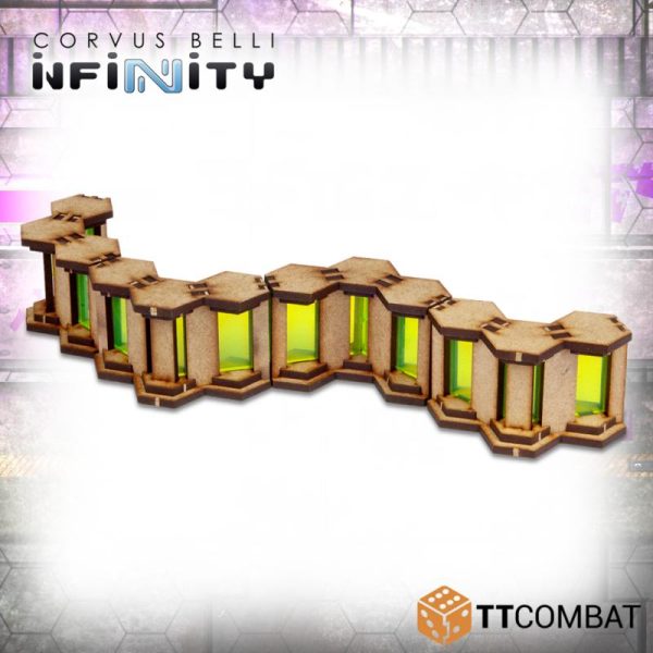 TTCombat   Infinity Terrain (TTCombat) Neon Barricades - TTSCW-SFU-064 - 5060570136009