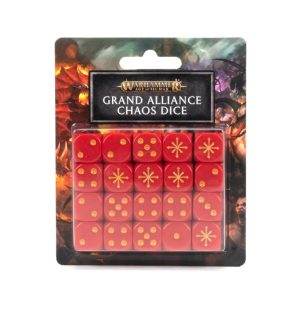 Games Workshop (Direct) Age of Sigmar  Age of Sigmar Essentials Grand Alliance Chaos Dice - 99220299088 - 5011921143887