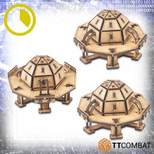 TTCombat   Sci Fi (15mm) Sphere Containers - TTSCW-SFX-075 - 5060880914090