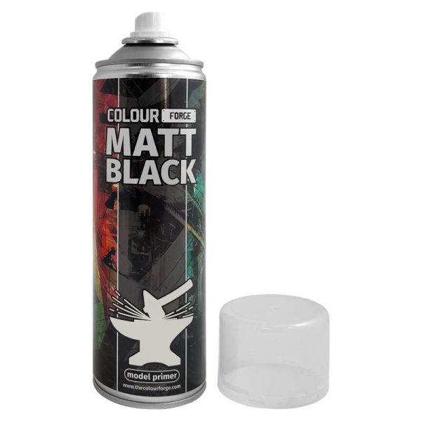The Colour Forge   Spray Paint Colour Forge Matt Black Spray (500ml) - TCF-SPR-001 - 5060843100508