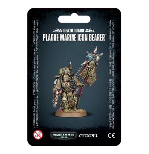 Games Workshop Warhammer 40,000  Death Guard Death Guard Plague Marine Icon Bearer - 99070102021 - 5011921153633