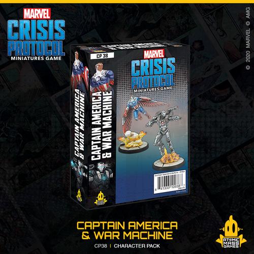 Atomic Mass Marvel Crisis Protocol  Marvel: Crisis Protocol Marvel Crisis Protocol: Captain America & War Machine - CP38 - 841333109387