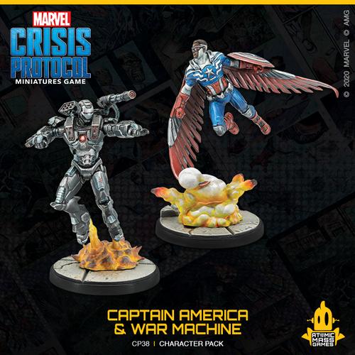 Atomic Mass Marvel Crisis Protocol  Marvel: Crisis Protocol Marvel Crisis Protocol: Captain America & War Machine - CP38 - 841333109387