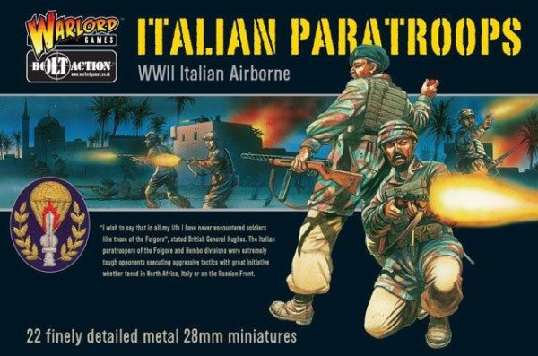 Warlord Games Bolt Action  Italy (BA) Italian Paratroopers (22) - WGB-IA-01 - 5060200840955